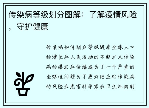 传染病等级划分图解：了解疫情风险，守护健康